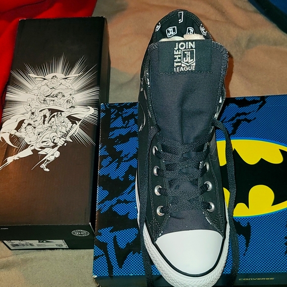 Converse DC Comics Chuck Taylor AllStar 70 Hi Batman Flash & WW Men-10 W-12 Rare - Picture 3 of 10